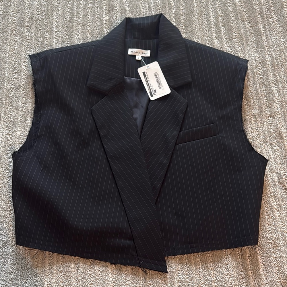 Pinstripe vest small NWT